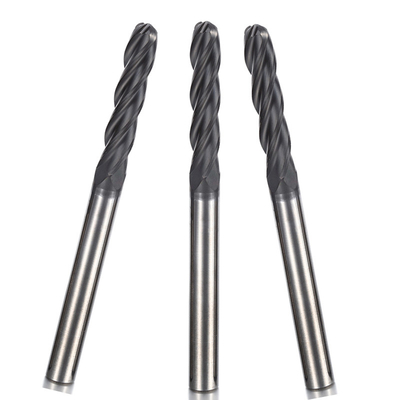 กราไฟท์ทังสเตนคาร์ไบด์ R4 Ball Nose End Mills Solid